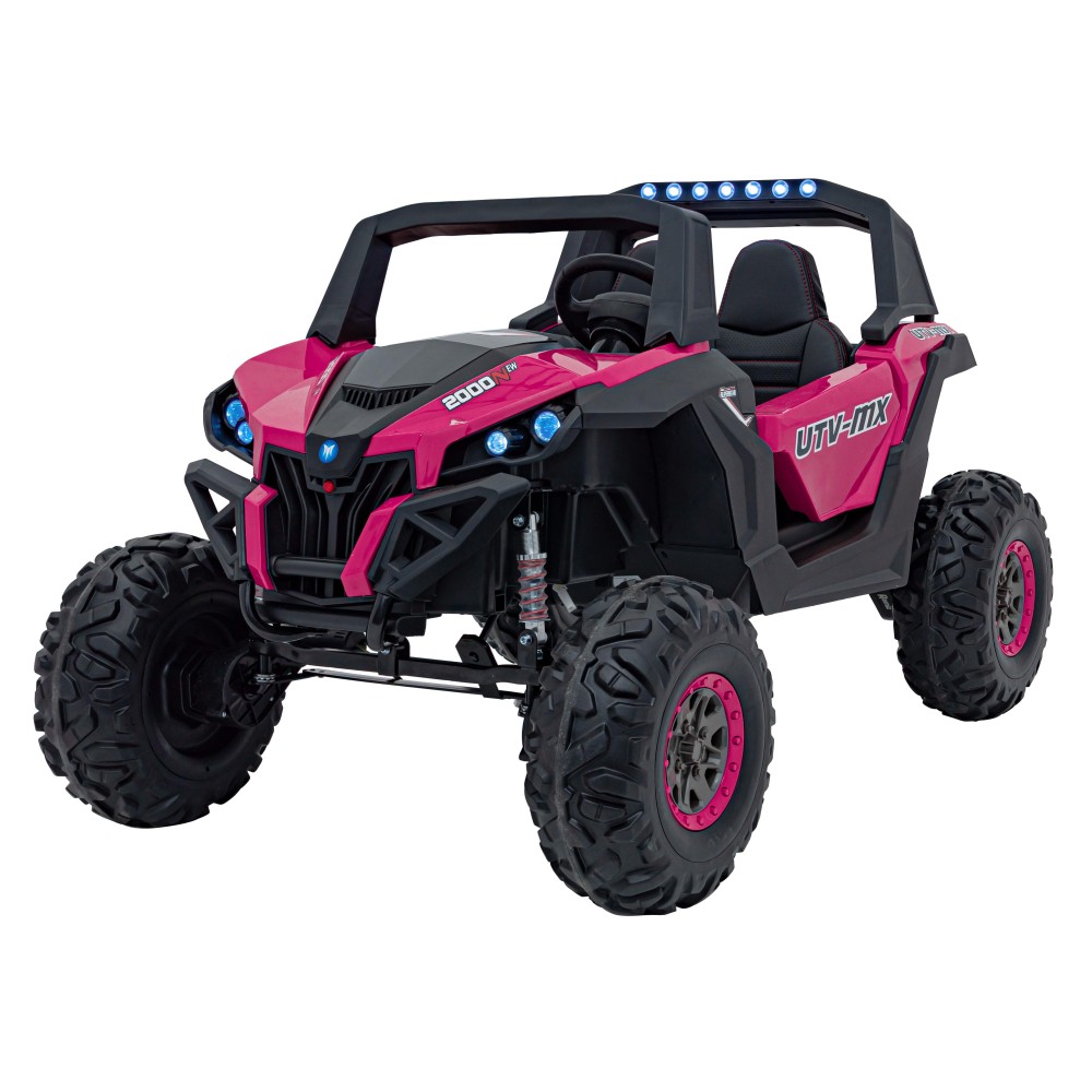 JOKO Elektrické autíčko Buggy UTV-MX 2000N 4x75W s LED Svetlom nad Sedadlom, Dvojmiestne kožené sedadlo, penové kolesá, nosnosť