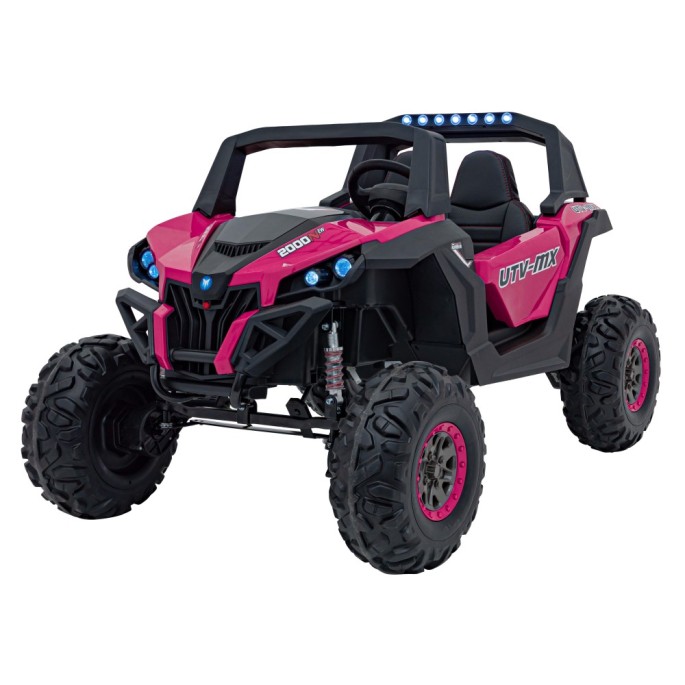 JOKO Elektrické autíčko Buggy UTV-MX 2000N 4x75W s LED Svetlom nad Sedadlom, Dvojmiestne kožené sedadlo, penové kolesá, nosnosť