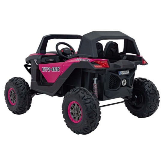JOKO Elektrické autíčko Buggy UTV-MX 2000N 4x75W s LED Svetlom nad Sedadlom, Dvojmiestne kožené sedadlo, penové kolesá, nosnosť
