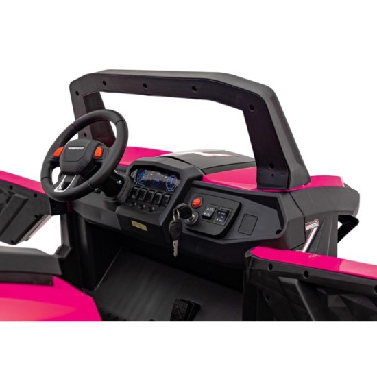 JOKO Elektrické autíčko Buggy UTV-MX 2000N 4x75W s LED Svetlom nad Sedadlom, Dvojmiestne kožené sedadlo, penové kolesá, nosnosť