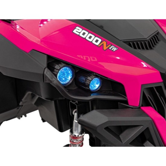 JOKO Elektrické autíčko Buggy UTV-MX 2000N 4x75W s LED Svetlom nad Sedadlom, Dvojmiestne kožené sedadlo, penové kolesá, nosnosť