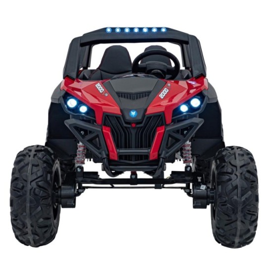 JOKO Elektrické autíčko Buggy UTV-MX 2000N 4x75W s LED Svetlom nad Sedadlom, Dvojmiestne kožené sedadlo, penové kolesá, nosnosť