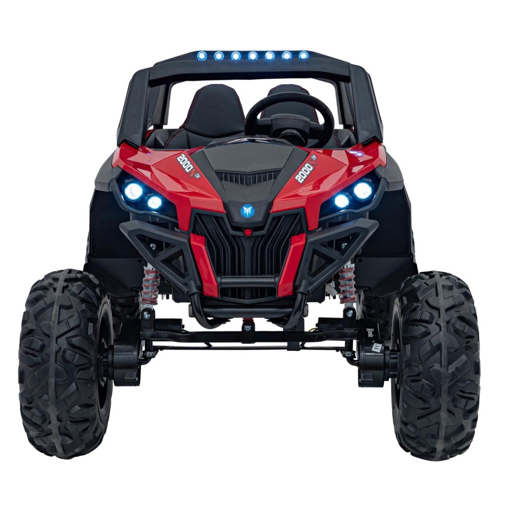 JOKO Elektrické autíčko Buggy UTV-MX 2000N 4x75W s LED Svetlom nad Sedadlom, Dvojmiestne kožené sedadlo, penové kolesá, nosnosť