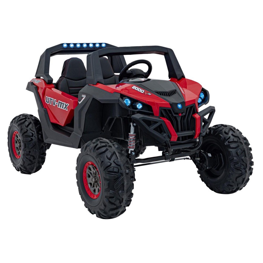 JOKO Elektrické autíčko Buggy UTV-MX 2000N 4x75W s LED Svetlom nad Sedadlom, Dvojmiestne kožené sedadlo, penové kolesá, nosnosť