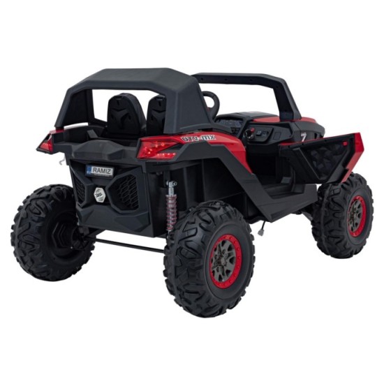 JOKO Elektrické autíčko Buggy UTV-MX 2000N 4x75W s LED Svetlom nad Sedadlom, Dvojmiestne kožené sedadlo, penové kolesá, nosnosť