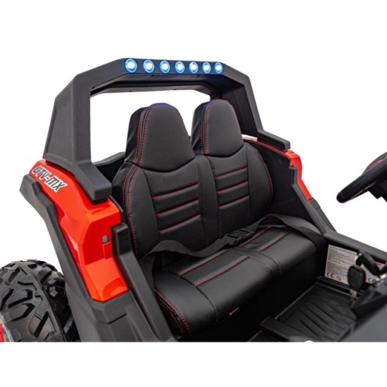 JOKO Elektrické autíčko Buggy UTV-MX 2000N 4x75W s LED Svetlom nad Sedadlom, Dvojmiestne kožené sedadlo, penové kolesá, nosnosť