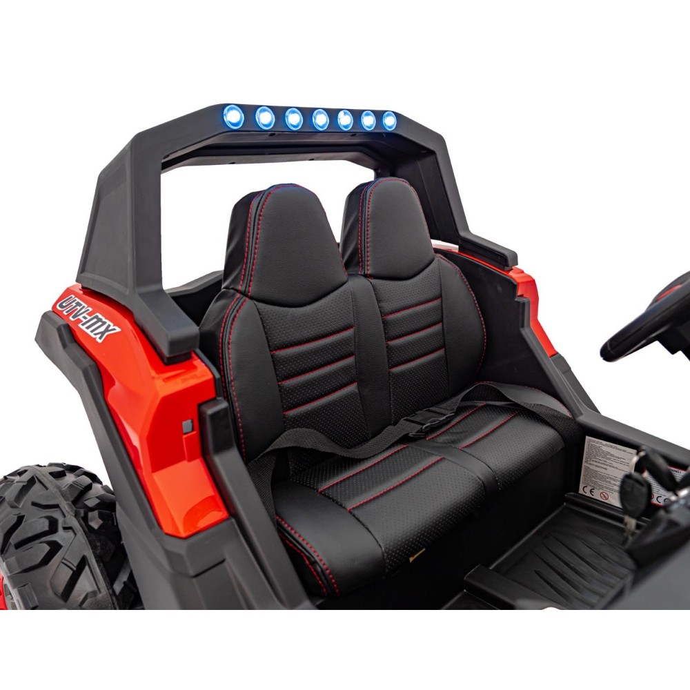 JOKO Elektrické autíčko Buggy UTV-MX 2000N 4x75W s LED Svetlom nad Sedadlom, Dvojmiestne kožené sedadlo, penové kolesá, nosnosť