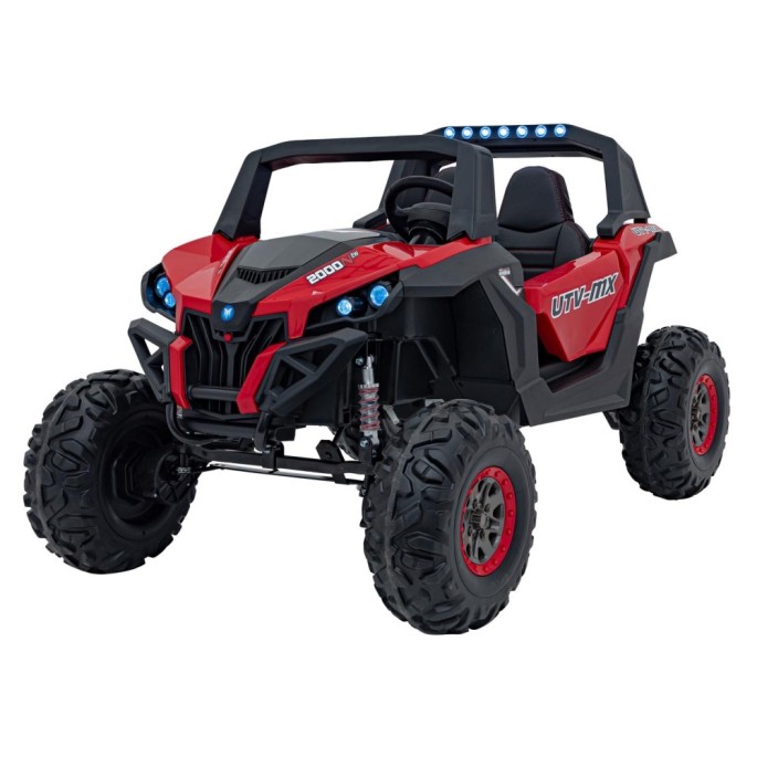 JOKO Elektrické autíčko Buggy UTV-MX 2000N 4x75W s LED Svetlom nad Sedadlom, Dvojmiestne kožené sedadlo, penové kolesá, nosnosť