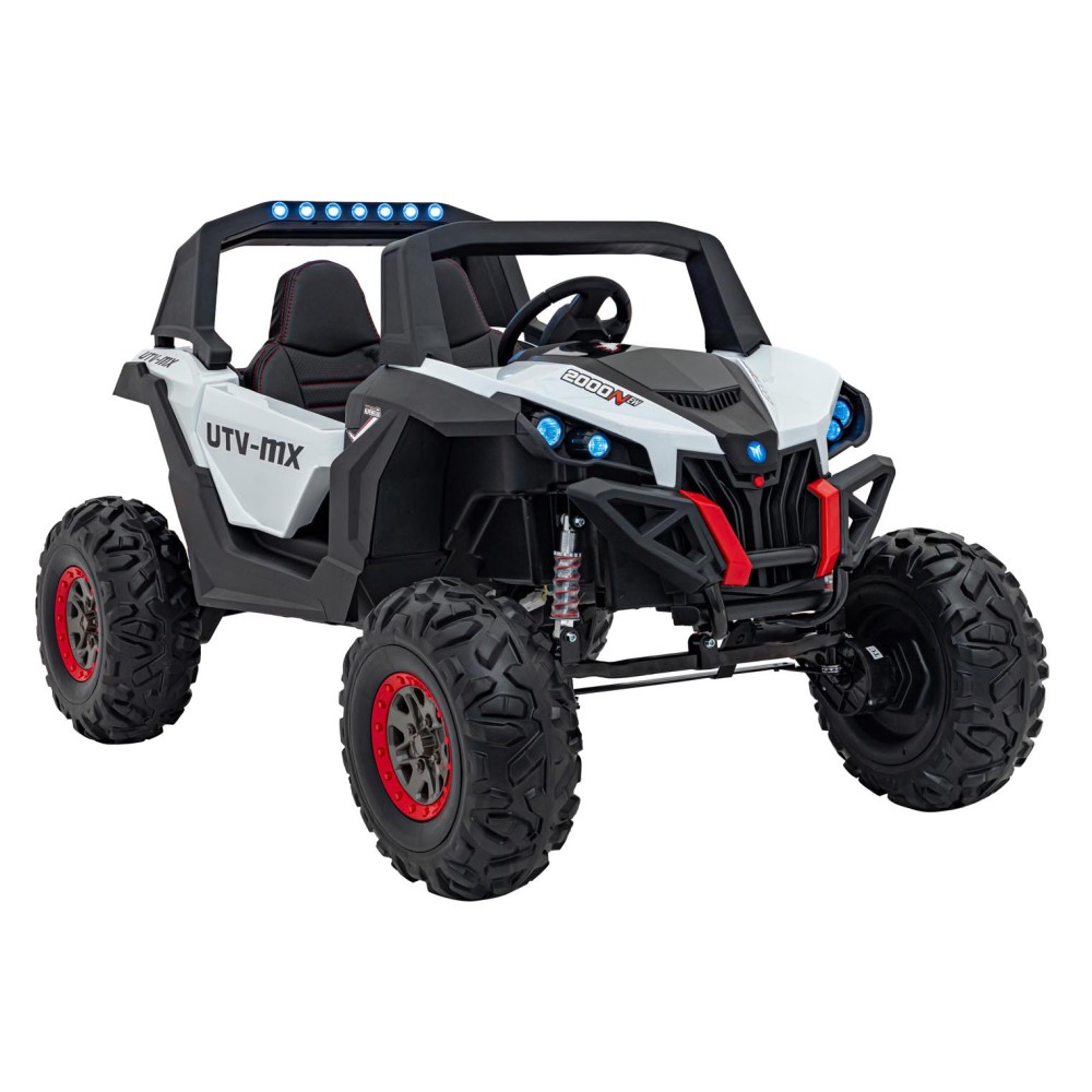 JOKO Elektrické autíčko Buggy UTV-MX 2000N 4x75W s LED Svetlom nad Sedadlom, Dvojmiestne kožené sedadlo, penové kolesá, nosnosť