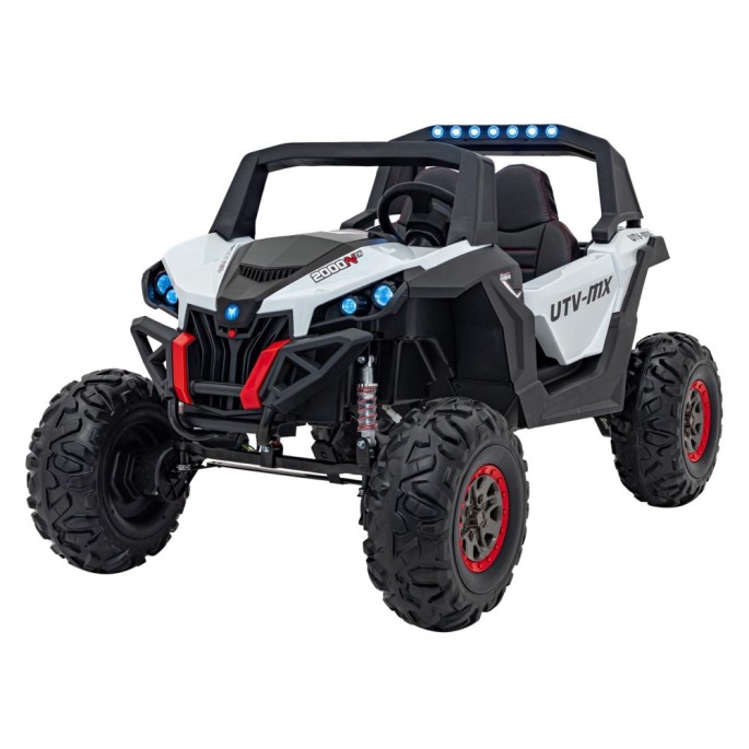 JOKO Elektrické autíčko Buggy UTV-MX 2000N 4x75W s LED Svetlom nad Sedadlom, Dvojmiestne kožené sedadlo, penové kolesá, nosnosť