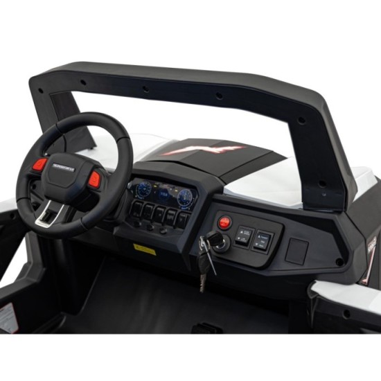 JOKO Elektrické autíčko Buggy UTV-MX 2000N 4x75W s LED Svetlom nad Sedadlom, Dvojmiestne kožené sedadlo, penové kolesá, nosnosť