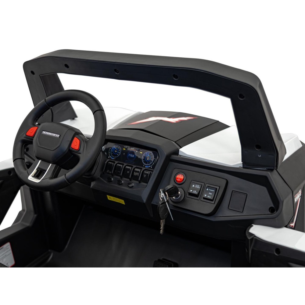 JOKO Elektrické autíčko Buggy UTV-MX 2000N 4x75W s LED Svetlom nad Sedadlom, Dvojmiestne kožené sedadlo, penové kolesá, nosnosť