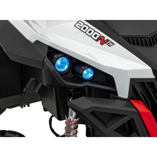 JOKO Elektrické autíčko Buggy UTV-MX 2000N 4x75W s LED Svetlom nad Sedadlom, Dvojmiestne kožené sedadlo, penové kolesá, nosnosť