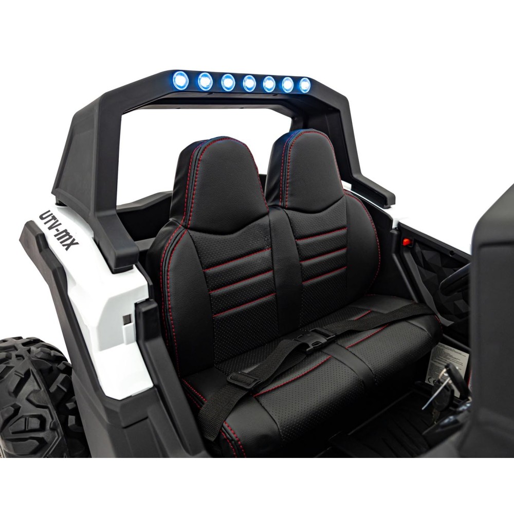 JOKO Elektrické autíčko Buggy UTV-MX 2000N 4x75W s LED Svetlom nad Sedadlom, Dvojmiestne kožené sedadlo, penové kolesá, nosnosť