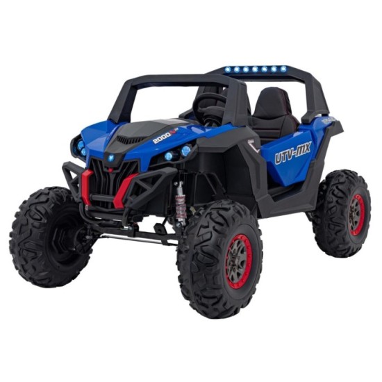 JOKO Elektrické autíčko Buggy UTV-MX 2000N 4x75W s LED Svetlom nad Sedadlom, Dvojmiestne kožené sedadlo, penové kolesá, nosnosť