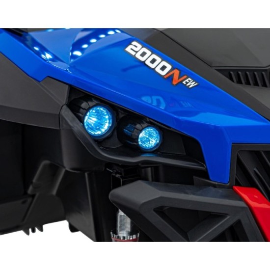 JOKO Elektrické autíčko Buggy UTV-MX 2000N 4x75W s LED Svetlom nad Sedadlom, Dvojmiestne kožené sedadlo, penové kolesá, nosnosť