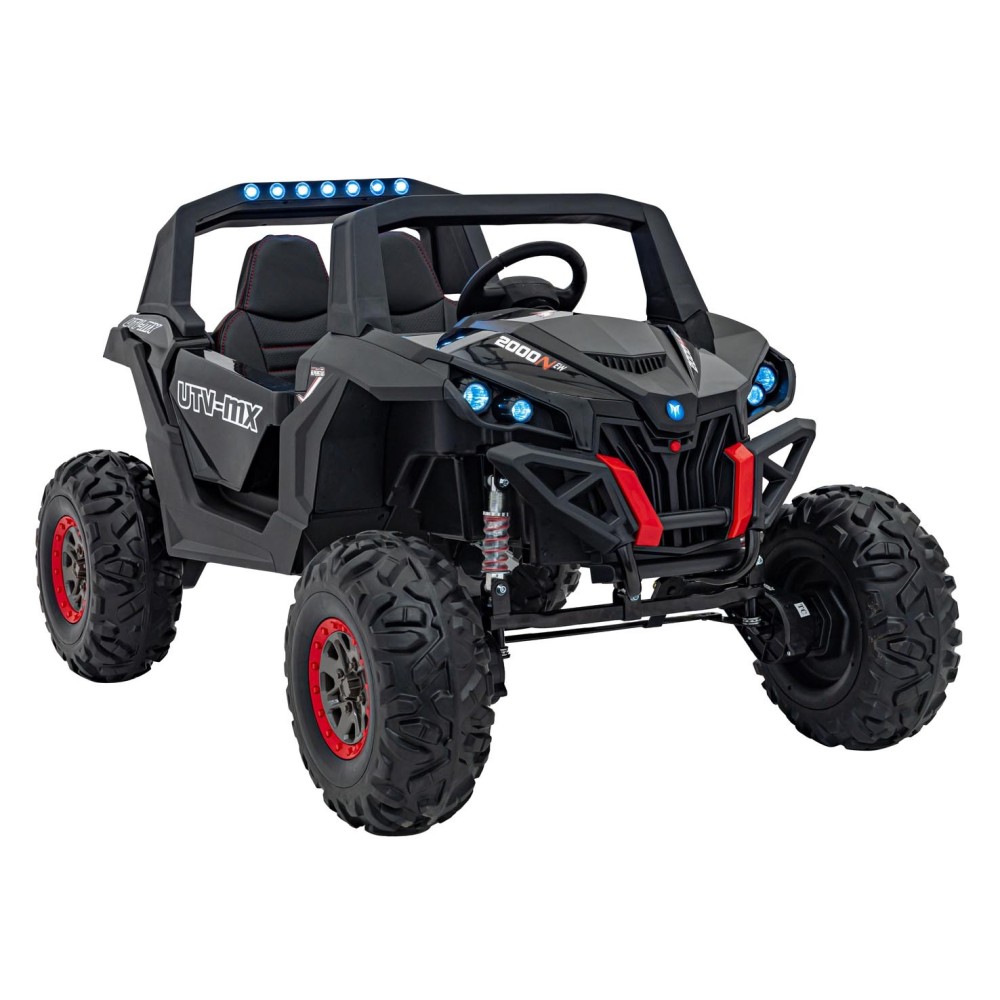 JOKO Elektrické autíčko Buggy UTV-MX 2000N 4x75W s LED Svetlom nad Sedadlom, Dvojmiestne kožené sedadlo, penové kolesá, nosnosť