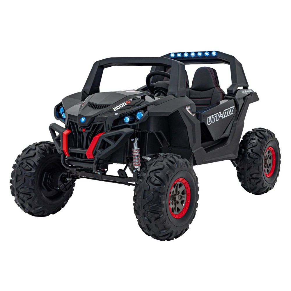 JOKO Elektrické autíčko Buggy UTV-MX 2000N 4x75W s LED Svetlom nad Sedadlom, Dvojmiestne kožené sedadlo, penové kolesá, nosnosť