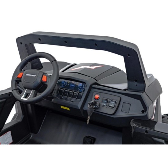 JOKO Elektrické autíčko Buggy UTV-MX 2000N 4x75W s LED Svetlom nad Sedadlom, Dvojmiestne kožené sedadlo, penové kolesá, nosnosť