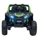 JOKO Elektrické autíčko BUGGY UTV 4x4 2000M, penové kolesá, kožené sedadlo, zelené