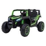 JOKO Elektrické autíčko BUGGY UTV 4x4 2000M, penové kolesá, kožené sedadlo, zelené