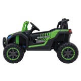 JOKO Elektrické autíčko BUGGY UTV 4x4 2000M, penové kolesá, kožené sedadlo, zelené