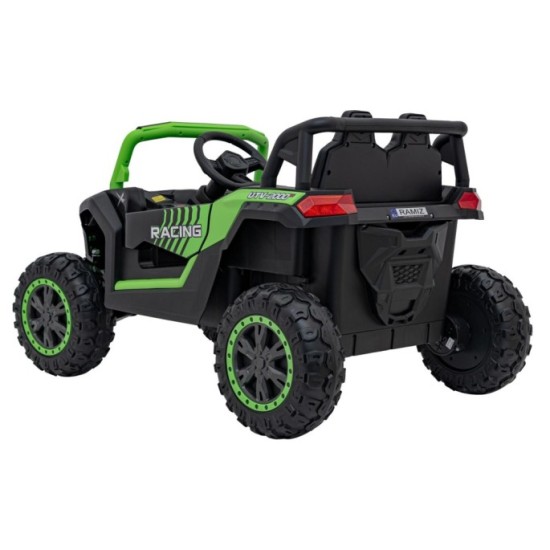 JOKO Elektrické autíčko BUGGY UTV 4x4 2000M, penové kolesá, kožené sedadlo, zelené