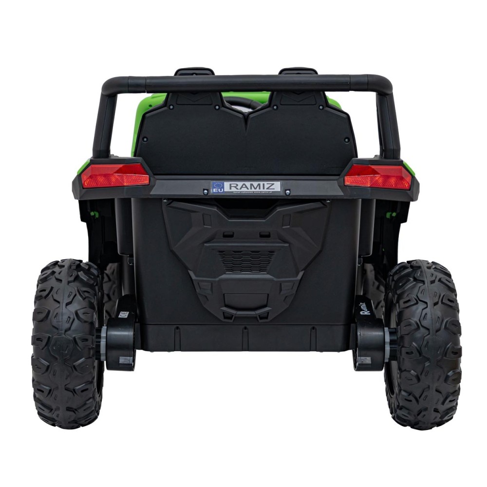 JOKO Elektrické autíčko BUGGY UTV 4x4 2000M, penové kolesá, kožené sedadlo, zelené