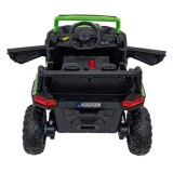 JOKO Elektrické autíčko BUGGY UTV 4x4 2000M, penové kolesá, kožené sedadlo, zelené