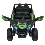 JOKO Elektrické autíčko BUGGY UTV 4x4 2000M, penové kolesá, kožené sedadlo, zelené