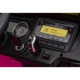JOKO Elektrické autíčko JEEP Wrangler Rubicon 4x4, penové kolesá, kožené sedadlo, FM rádio, ružové