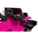 JOKO Elektrické autíčko JEEP Wrangler Rubicon 4x4, penové kolesá, kožené sedadlo, FM rádio, ružové