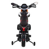 JOKO Elektrická Motorka Aprilia, penové kolesá, kožené sedadlo, čierna