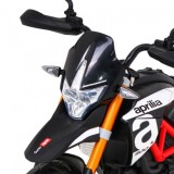 JOKO Elektrická Motorka Aprilia, penové kolesá, kožené sedadlo, čierna