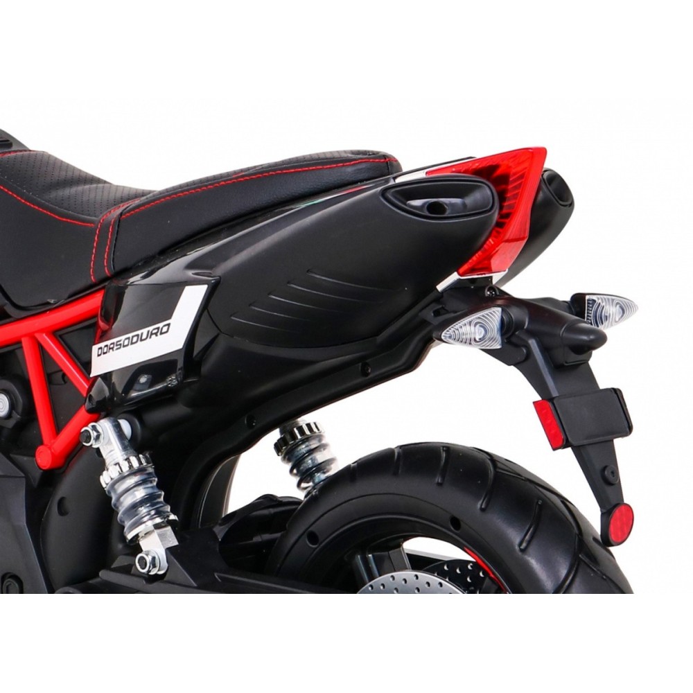 JOKO Elektrická Motorka Aprilia, penové kolesá, kožené sedadlo, čierna