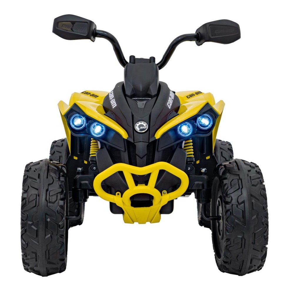 JOKO Elektrická Štvorkolka Maverick ATV 2x200W 24V, kožené sedadlo, penové kolesá, FM rádio, žltá