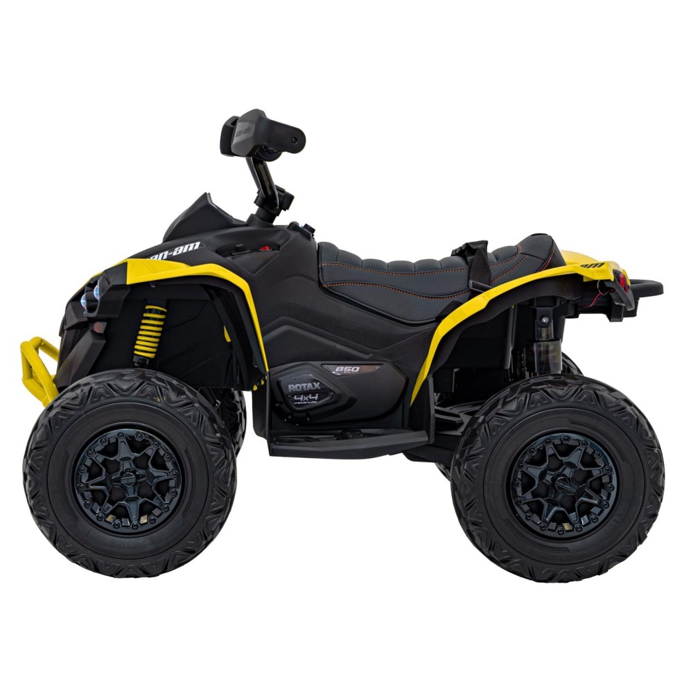 JOKO Elektrická Štvorkolka Maverick ATV 2x200W 24V, kožené sedadlo, penové kolesá, FM rádio, žltá