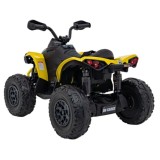 JOKO Elektrická Štvorkolka Maverick ATV 2x200W 24V, kožené sedadlo, penové kolesá, FM rádio, žltá