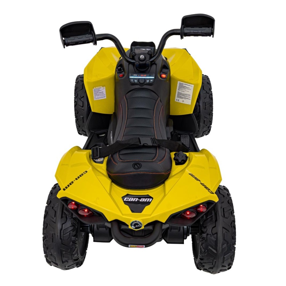 JOKO Elektrická Štvorkolka Maverick ATV 2x200W 24V, kožené sedadlo, penové kolesá, FM rádio, žltá