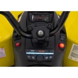 JOKO Elektrická Štvorkolka Maverick ATV 2x200W 24V, kožené sedadlo, penové kolesá, FM rádio, žltá
