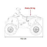 JOKO Elektrická Štvorkolka Maverick ATV 2x200W 24V, kožené sedadlo, penové kolesá, FM rádio, žltá