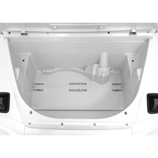 JOKO Veľké Elektrické Autíčko Mercedes Benz G63 AMG XXL STRONG 2x280W, 2x24V, Dvojmiestne kožené sedadlo, penové kolesá, biele