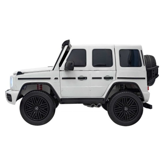 JOKO Veľké Elektrické Autíčko Mercedes Benz G63 AMG XXL STRONG 2x280W, 2x24V, Dvojmiestne kožené sedadlo, Vyberateľný MP4 panel,