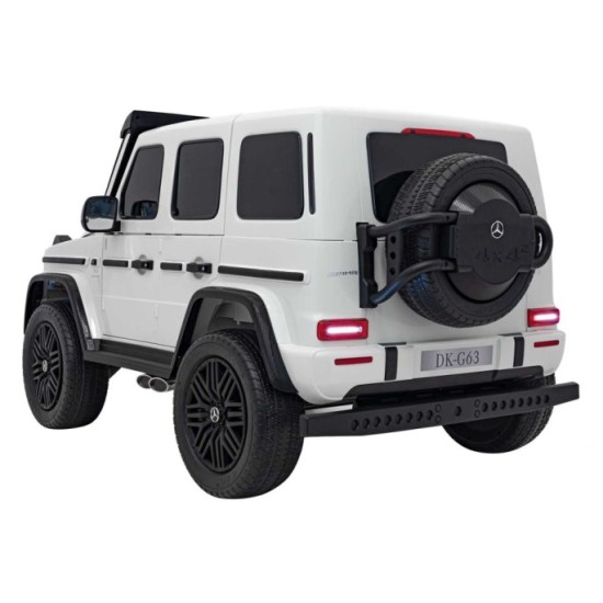 JOKO Veľké Elektrické Autíčko Mercedes Benz G63 AMG XXL STRONG 2x280W, 2x24V, Dvojmiestne kožené sedadlo, Vyberateľný MP4 panel,