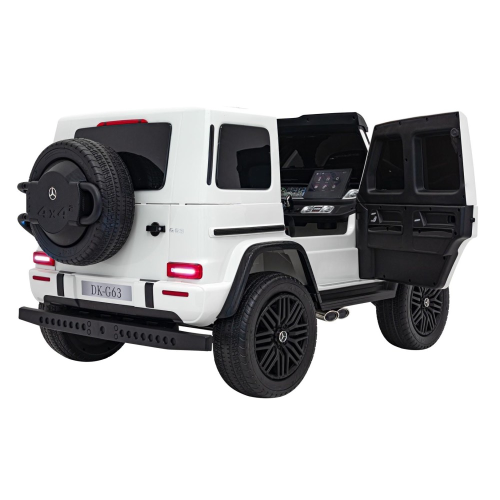 JOKO Veľké Elektrické Autíčko Mercedes Benz G63 AMG XXL STRONG 2x280W, 2x24V, Dvojmiestne kožené sedadlo, Vyberateľný MP4 panel,