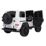 JOKO Veľké Elektrické Autíčko Mercedes Benz G63 AMG XXL STRONG 2x280W, 2x24V, Dvojmiestne kožené sedadlo, Vyberateľný MP4 panel,