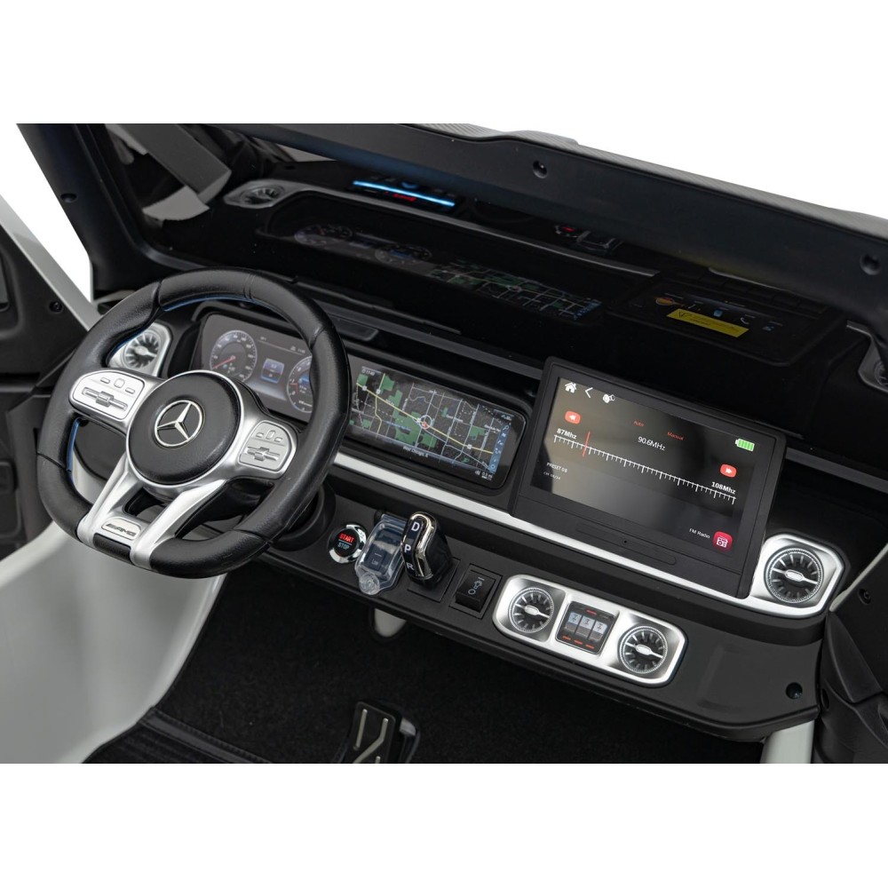 JOKO Veľké Elektrické Autíčko Mercedes Benz G63 AMG XXL STRONG 2x280W, 2x24V, Dvojmiestne kožené sedadlo, Vyberateľný MP4 panel,