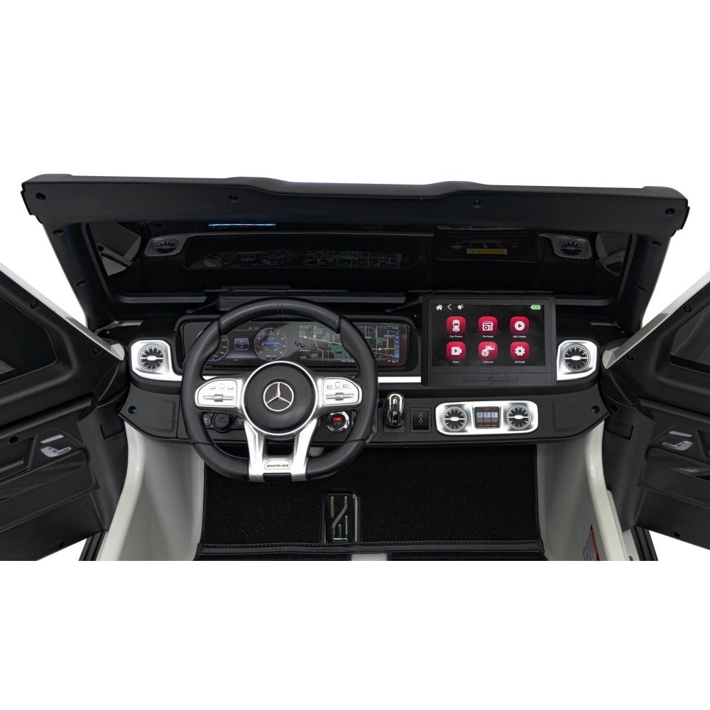 JOKO Veľké Elektrické Autíčko Mercedes Benz G63 AMG XXL STRONG 2x280W, 2x24V, Dvojmiestne kožené sedadlo, Vyberateľný MP4 panel,