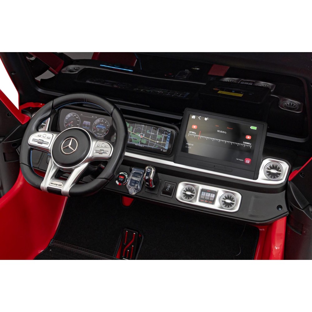 JOKO Veľké Elektrické Autíčko Mercedes Benz G63 AMG XXL STRONG 2x280W, 2x24V, Dvojmiestne kožené sedadlo, Vyberateľný MP4 panel,