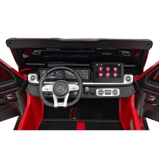 JOKO Veľké Elektrické Autíčko Mercedes Benz G63 AMG XXL STRONG 2x280W, 2x24V, Dvojmiestne kožené sedadlo, Vyberateľný MP4 panel,